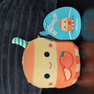 🍊 Squishmallows Marcos Orange Juice Mystery Squad NWT